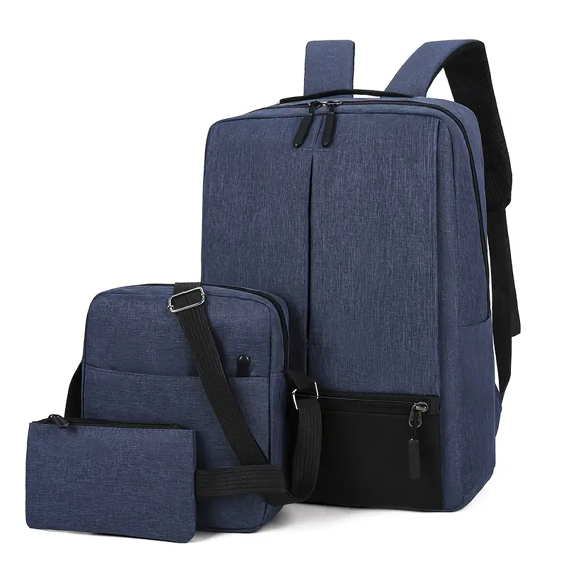 Oxford Men's Large Capacity Travel Backpack -1pc Large size - Image 8