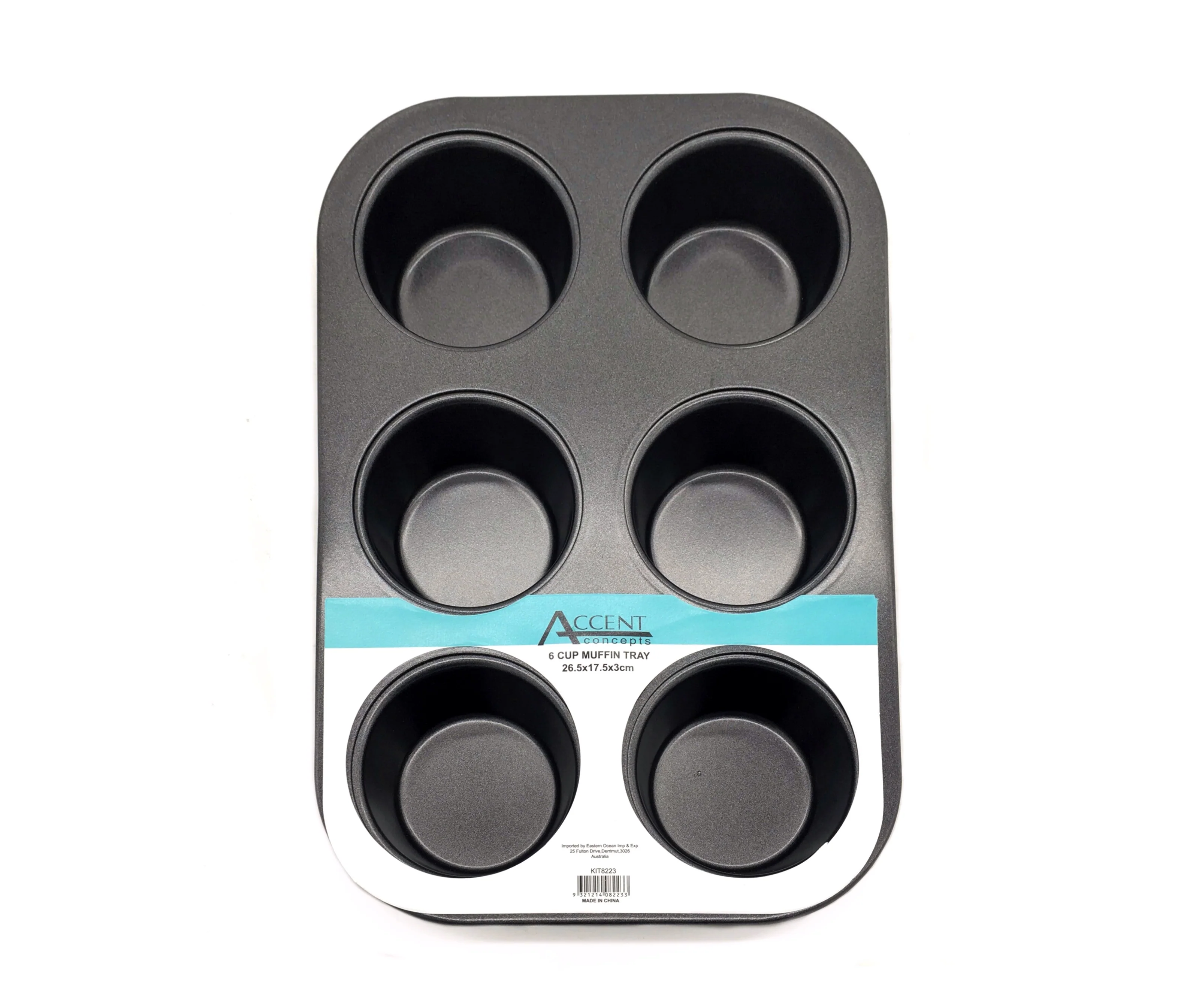 Non-Stick 6-Cup Muffin Tray – Perfect for Baking Muffins & Cupcakes