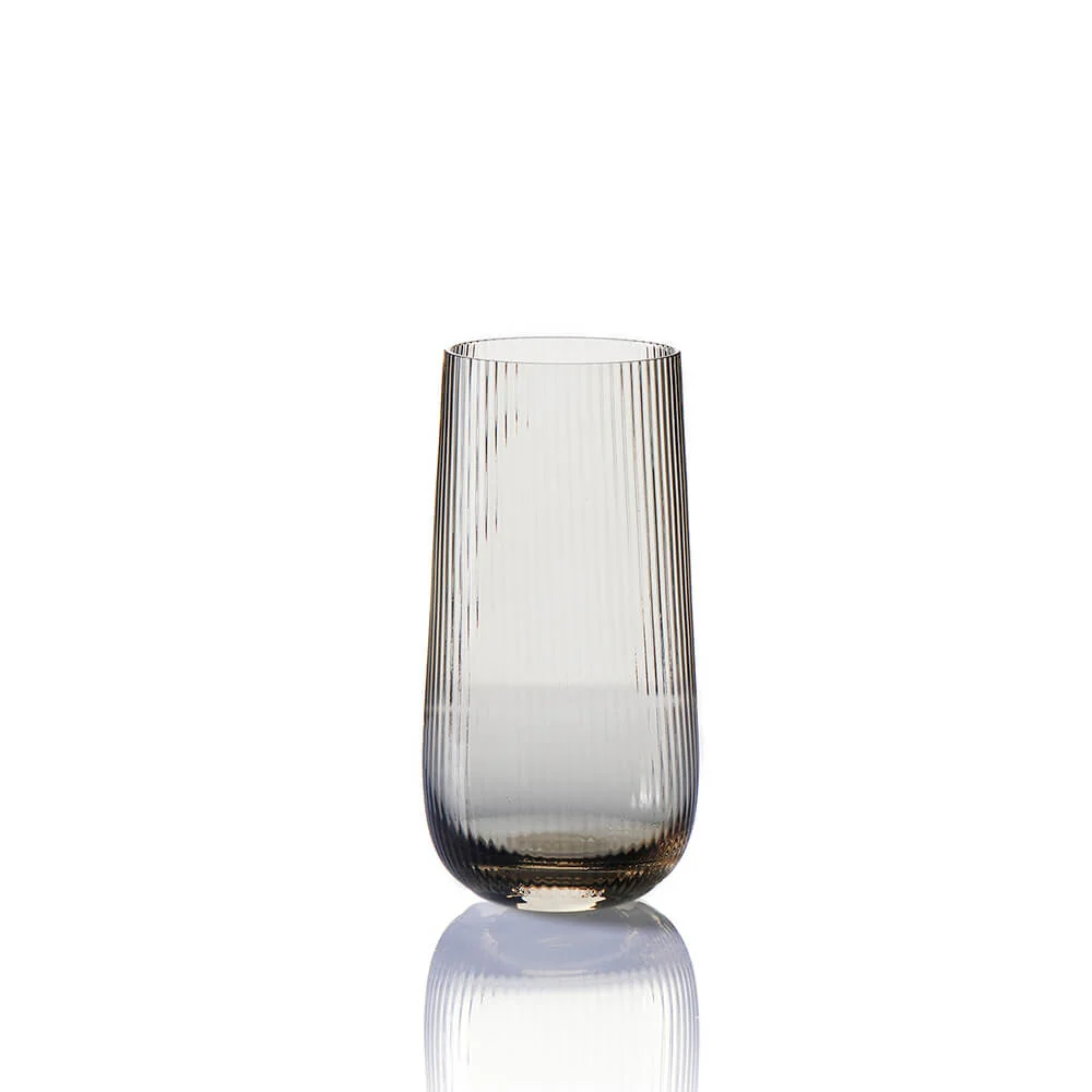 AMANA Set of 4 Highball Glasses - Grey
