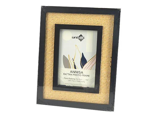 Annisa Rattan Frame – 10x15cm Handwoven Rattan & MDF Photo Frame