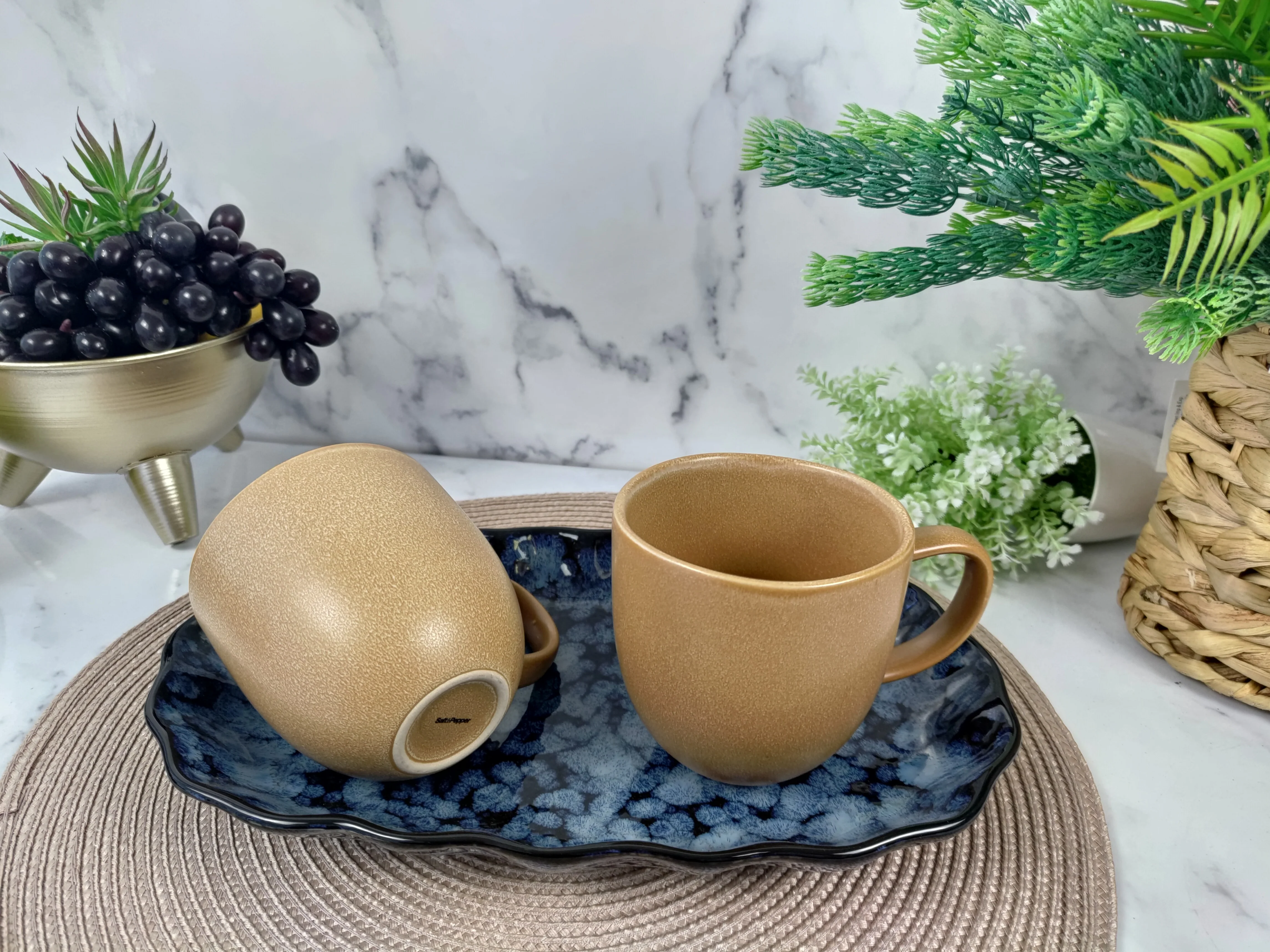 Arch Mug Set of 4 - Sand Beige/Natural - Image 3