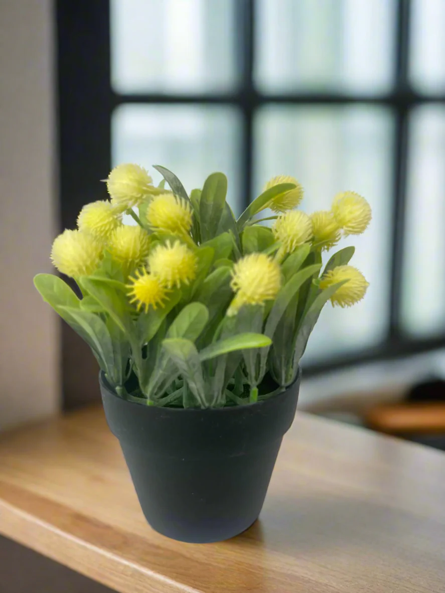 Artificial Protea in a Pot – 20cm - Image 5