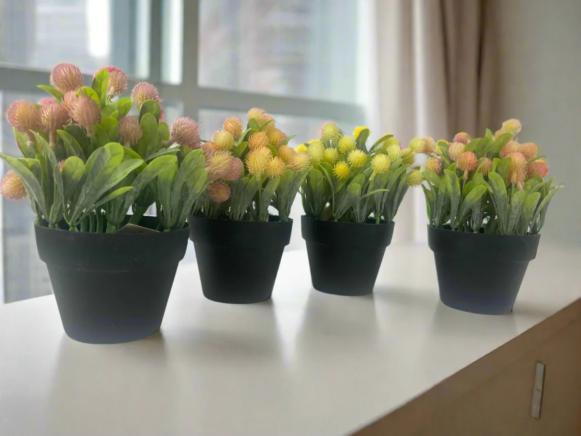 Artificial Protea in a Pot – 20cm - Image 6