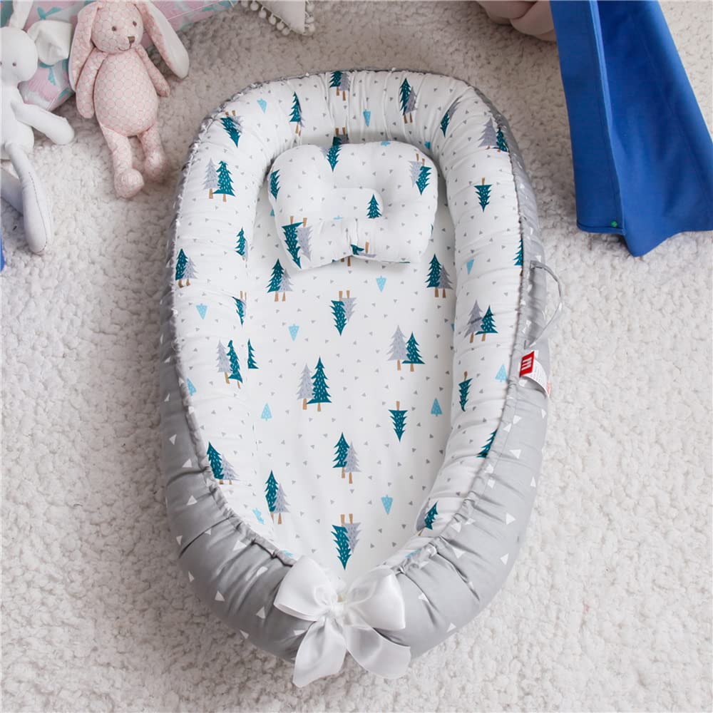 Baby Nest, Baby Lounger, Baby bed for Infant & Newborn Babies, 100% cotton - Cuteably - Image 24