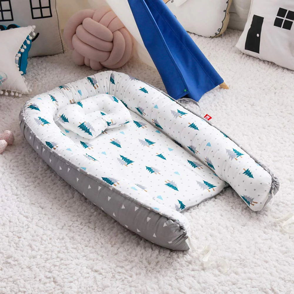 Baby Nest, Baby Lounger, Baby bed for Infant & Newborn Babies, 100% cotton - Cuteably - Image 25