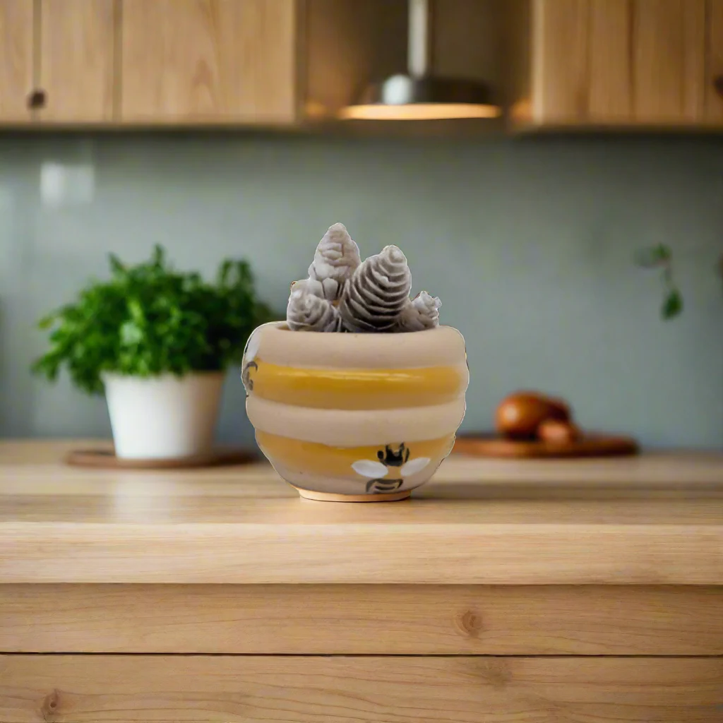Bee Ceramic Planter Pot Medium - Image 6