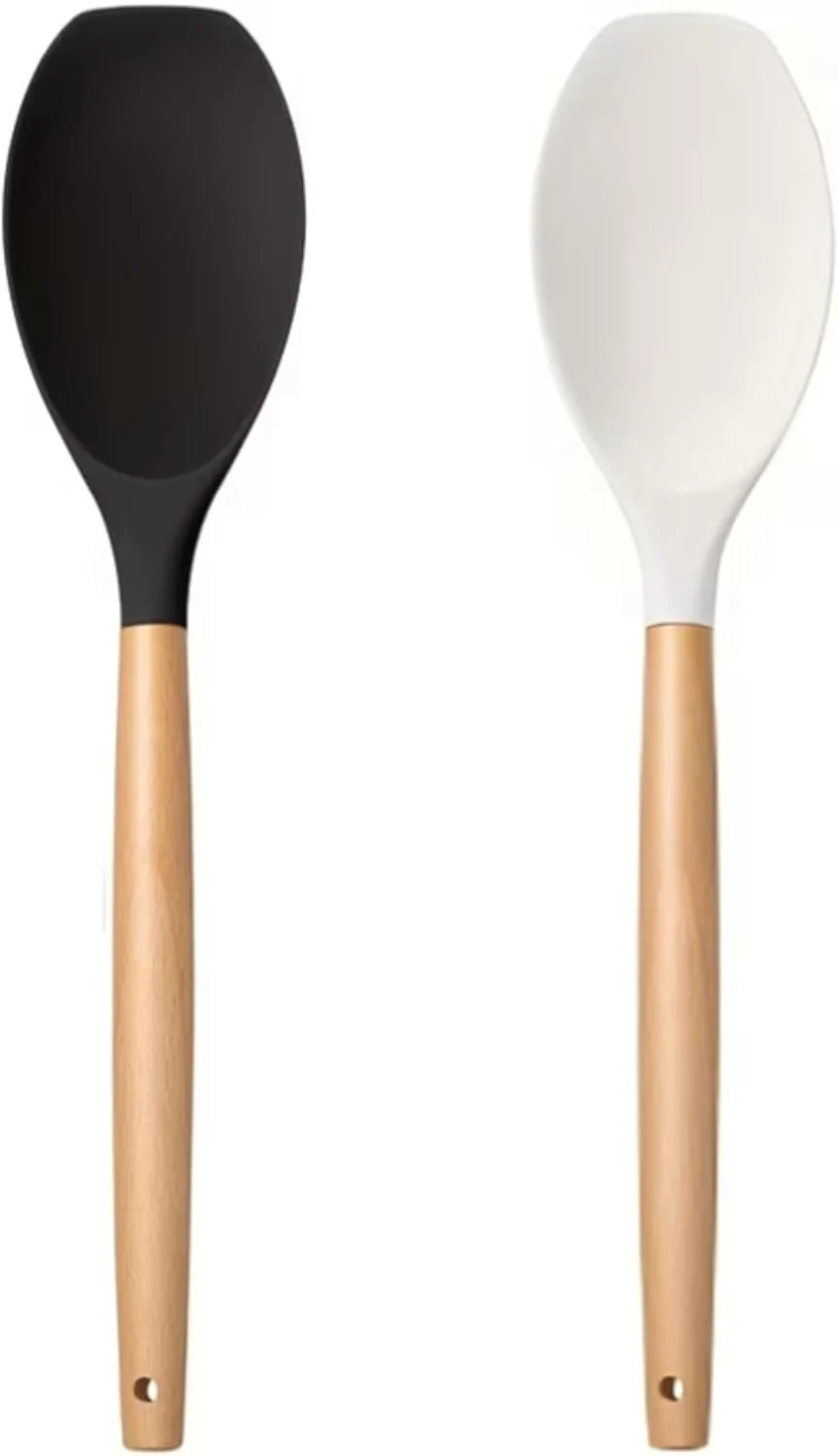 ACCENT SILICONE SPOON SPATULA 32X6.7CM 2 ASST