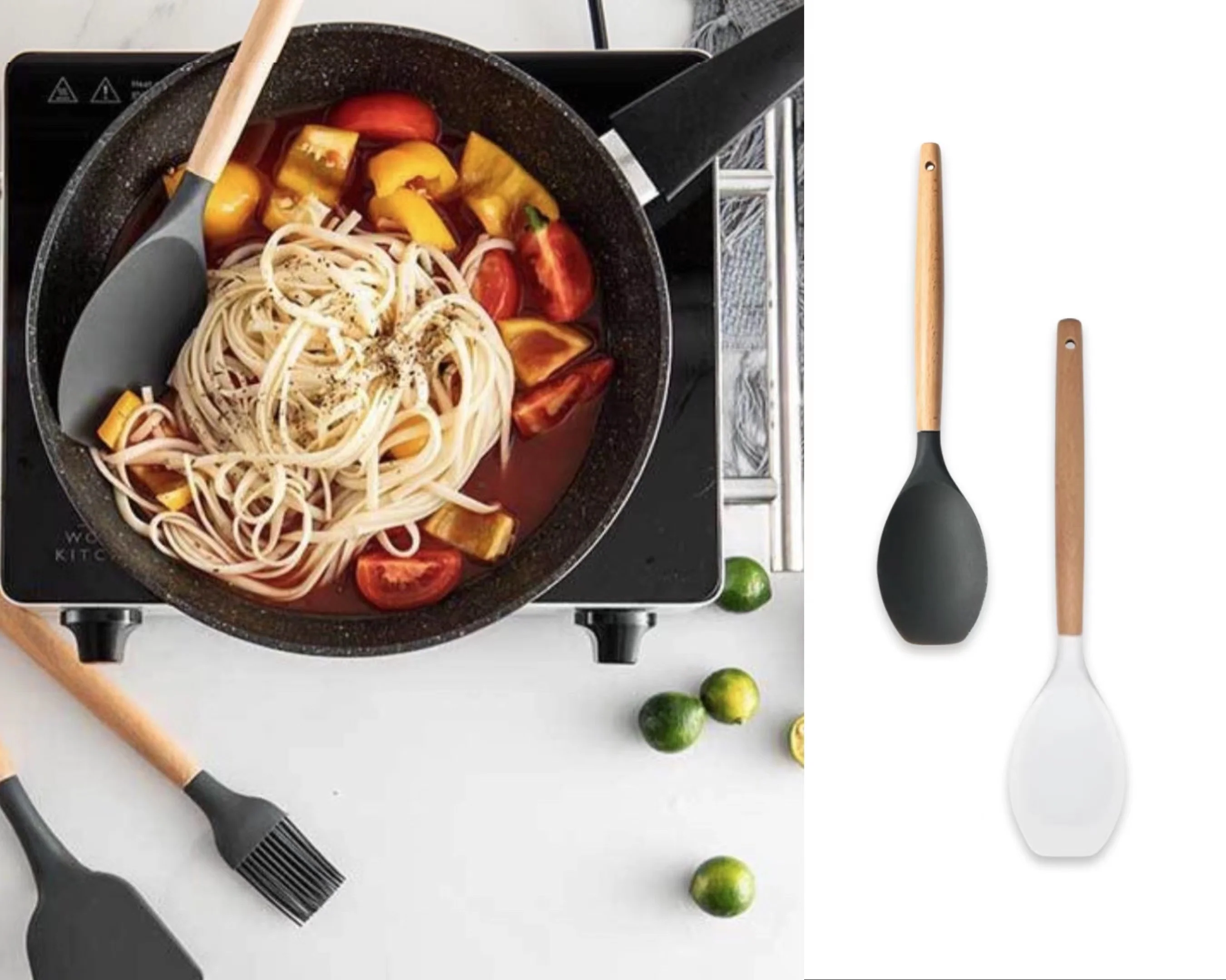ACCENT SILICONE SPOON SPATULA 32X6.7CM 2 ASST - Image 3