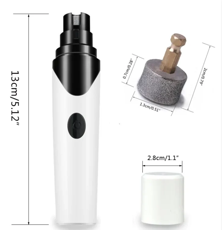 BLISS Pet Nail Grinder – 2-Speed Rechargeable Electric Nail Trimmer for Dogs & Cats - Image 5