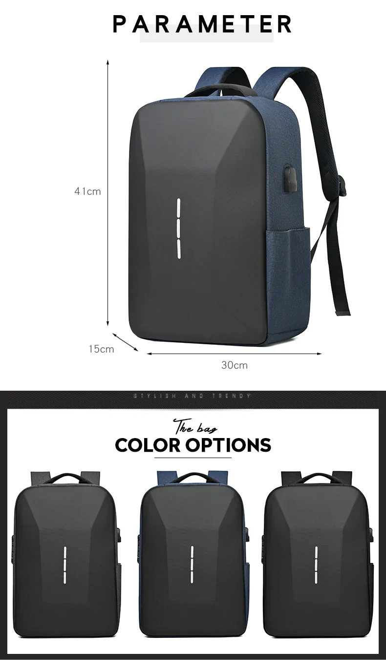 Classica Waterproof Laptop Backpack for Business Travel - Image 3