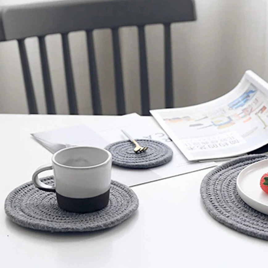 Handmade Braided Drink Coasters - Image 19