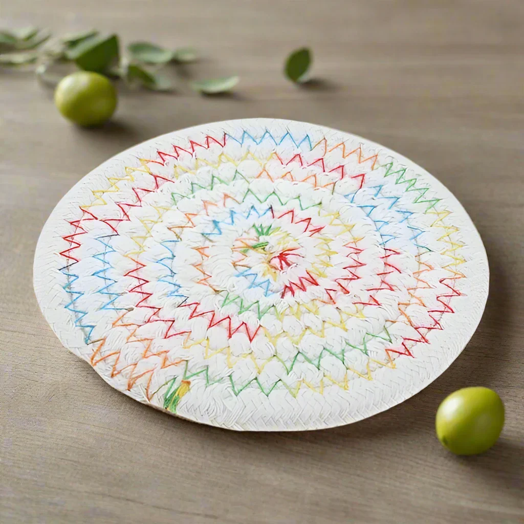 Handmade Braided Drink Coasters - Image 4