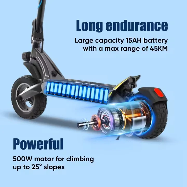 ESA GTR – Powerful 1000 W Peak Electric Scooter, Long-Range 48V 15Ah, 25–45 km/h Off-Road E-Scooter - Image 2