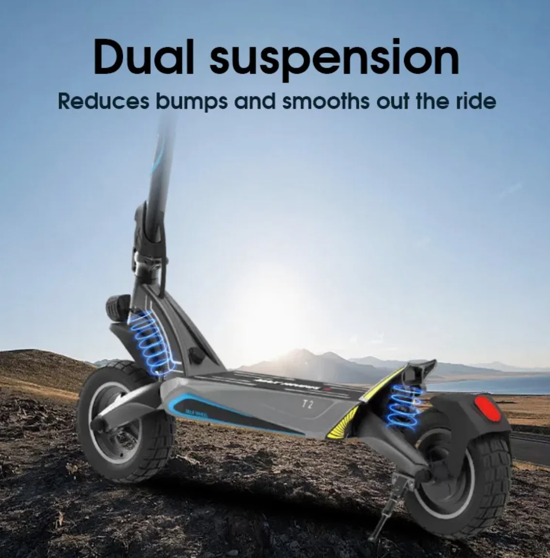 ESA GTR – Powerful 1000 W Peak Electric Scooter, Long-Range 48V 15Ah, 25–45 km/h Off-Road E-Scooter - Image 3