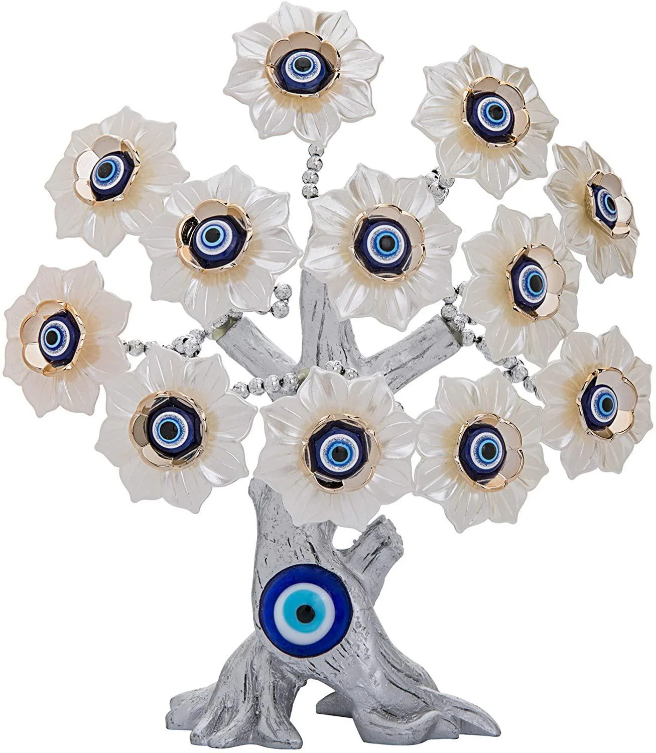 Turkish Evil Eye Feng Shui Tree – Handmade Protection & Prosperity Home Decor