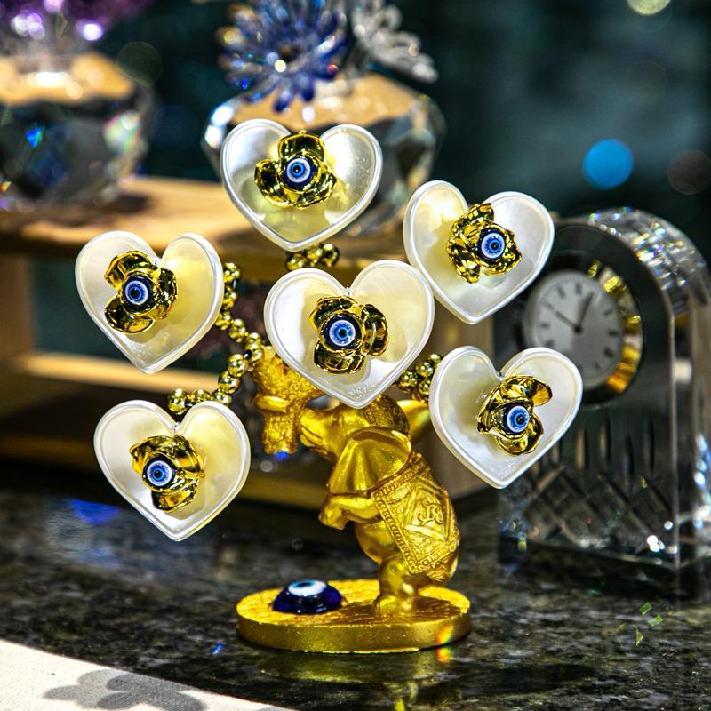 Turkish Evil Eye Feng Shui Tree – Handmade Protection & Prosperity Home Decor - Image 11