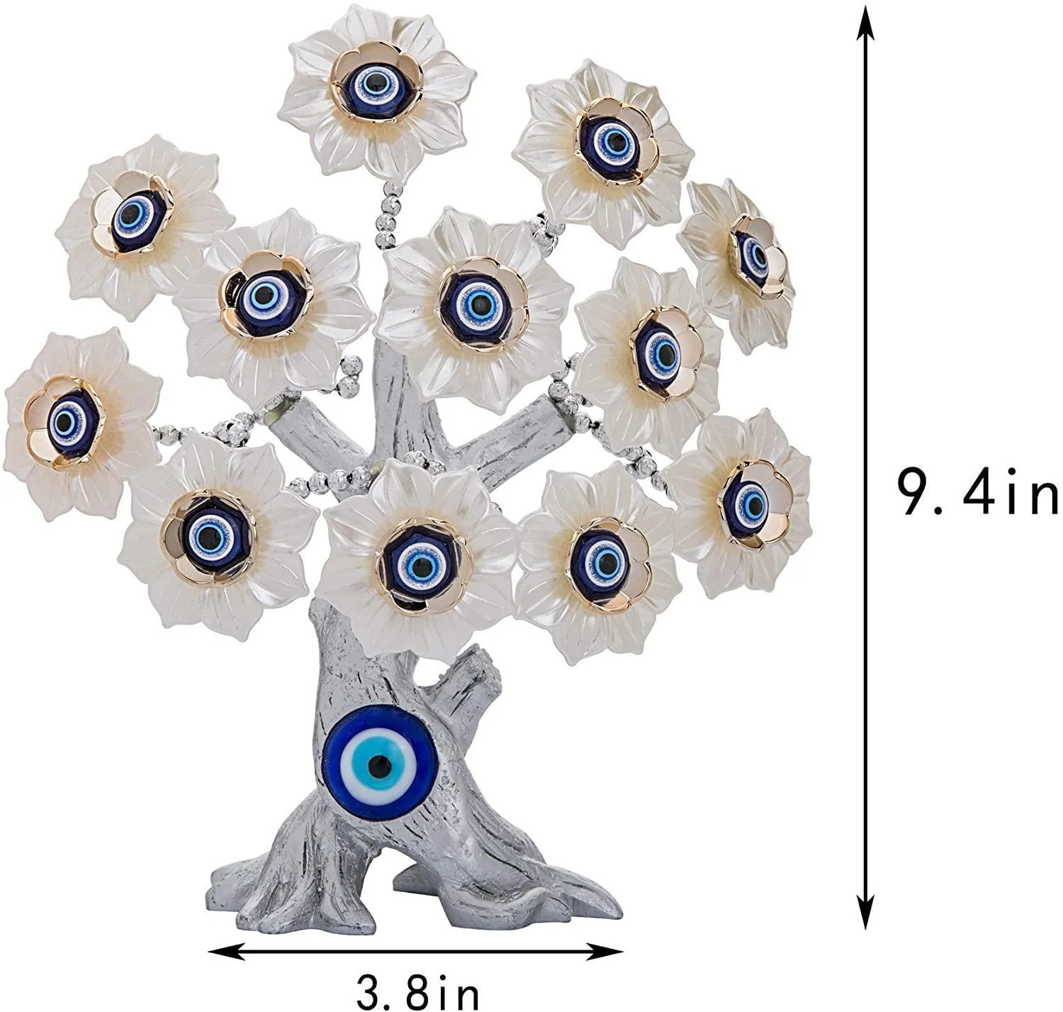 Turkish Evil Eye Feng Shui Tree – Handmade Protection & Prosperity Home Decor - Image 5