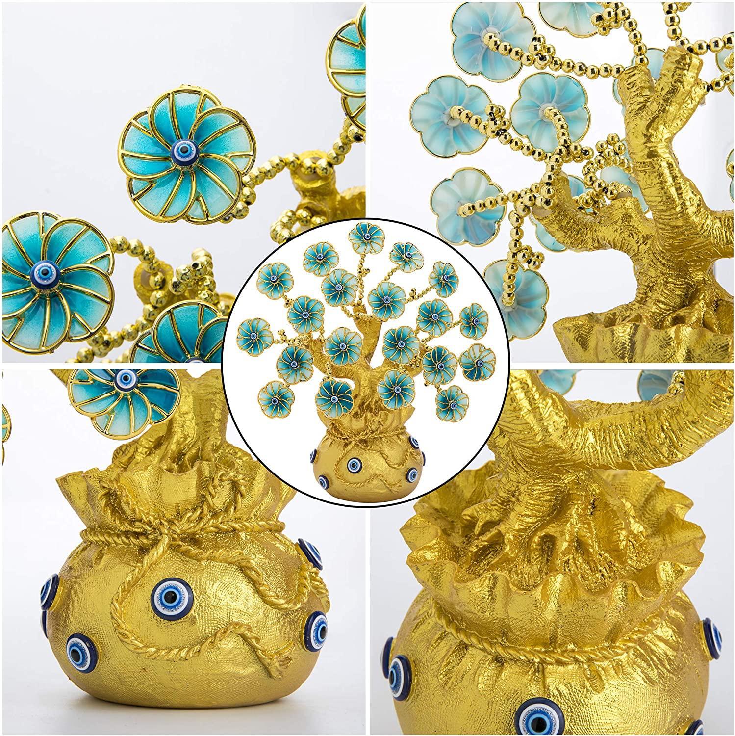 Turkish Evil Eye Feng Shui Tree – Handmade Protection & Prosperity Home Decor - Image 8