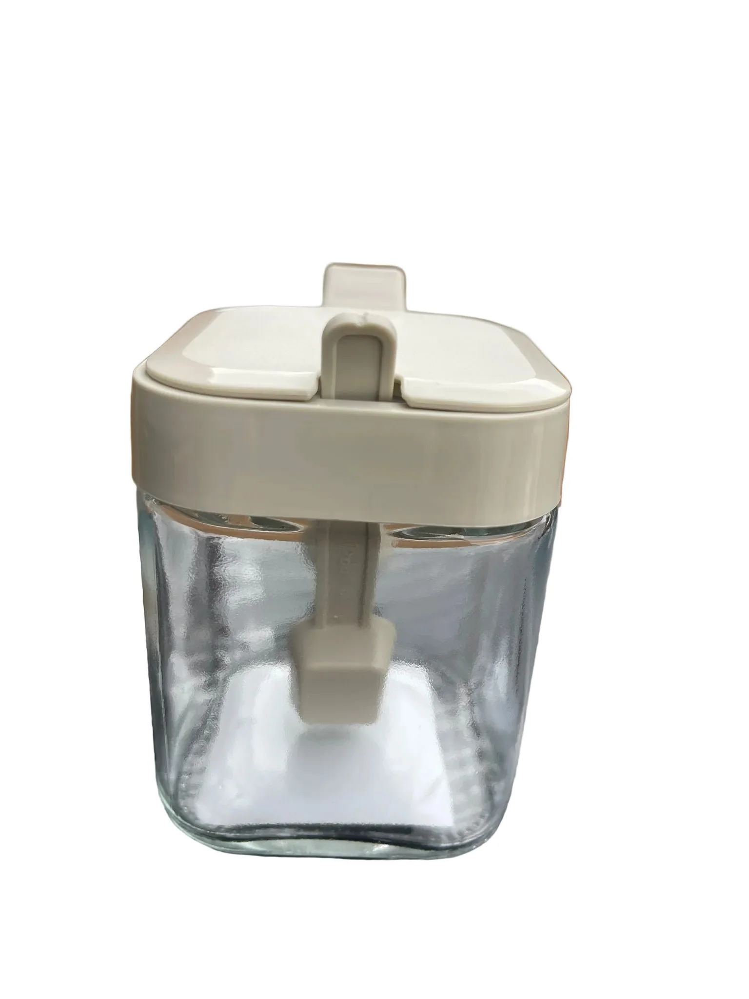 GLASS SEASONING JAR WITH SPOON 300ML - Image 3