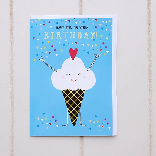 Happy Ice-cream Birthday Greeting Card