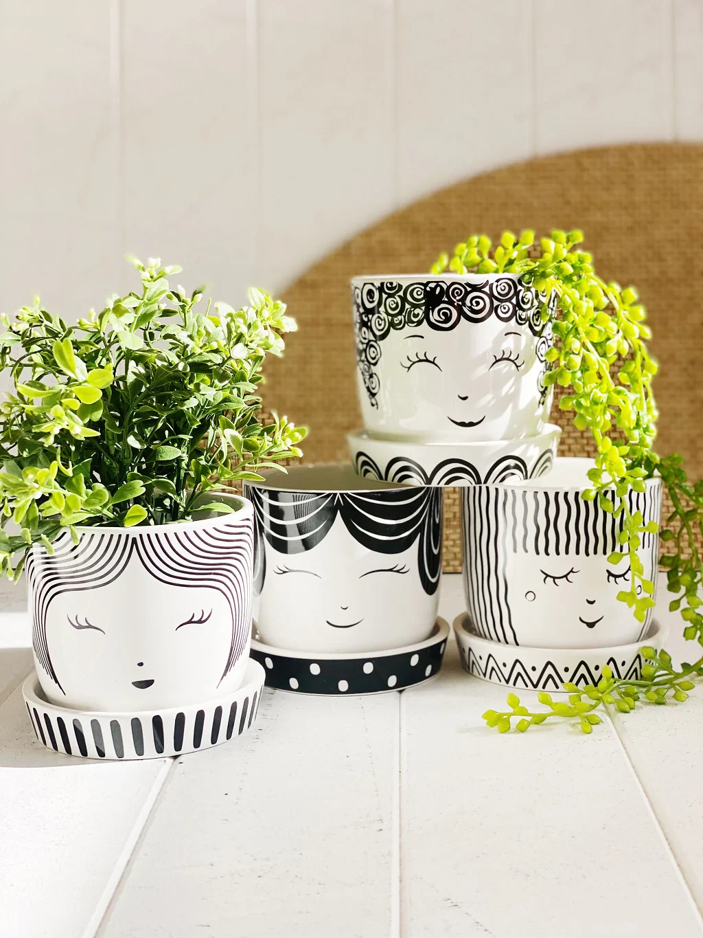 Hipster Face Pots-Large - Image 6
