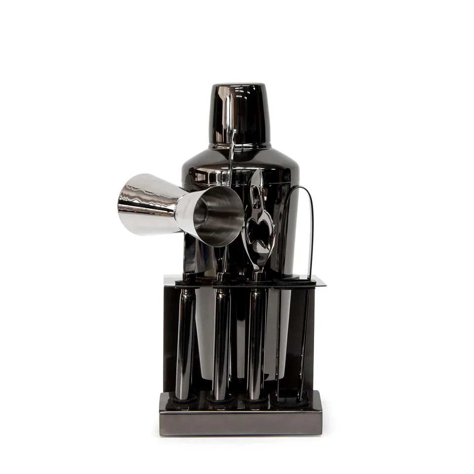 Kennedy Cocktail Set - 6 Piece - Metallic Black - Image 3