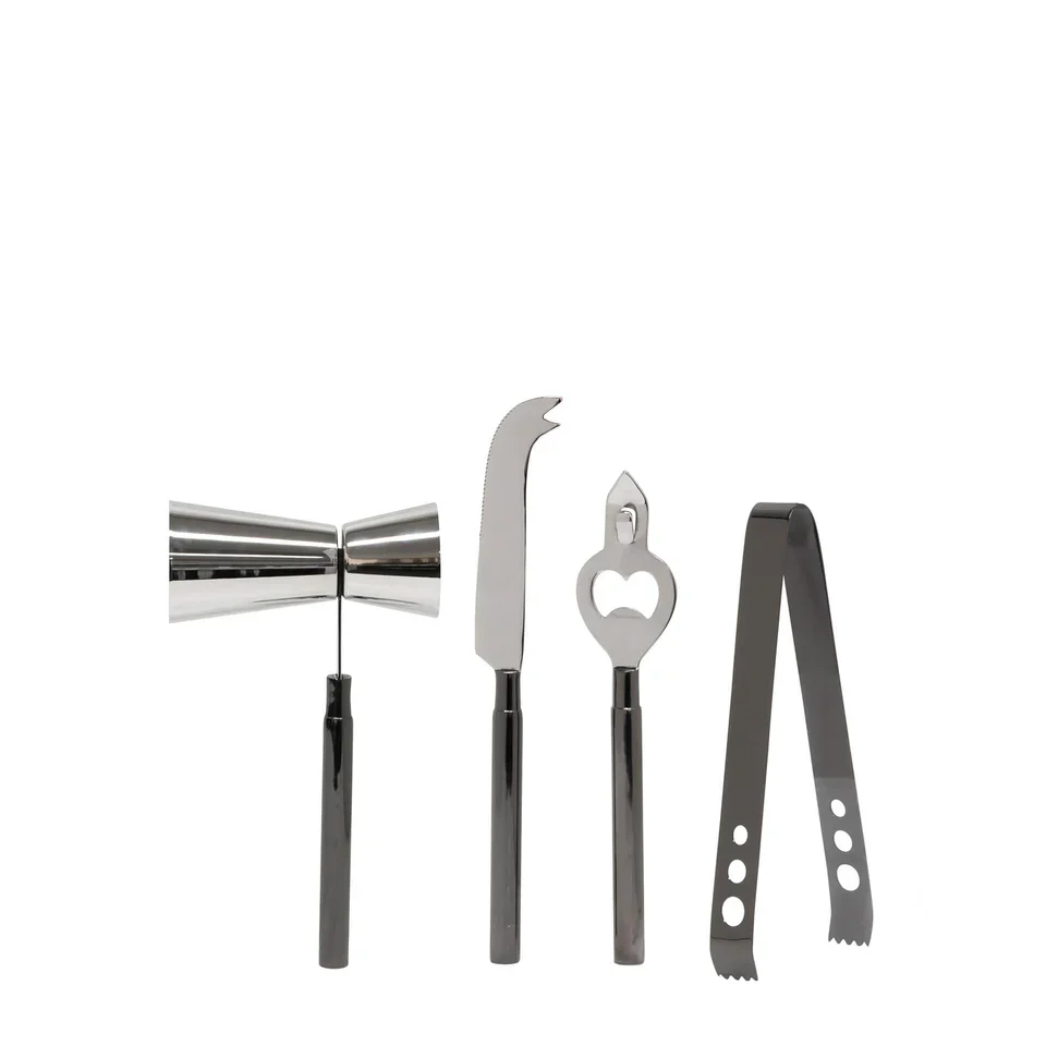 Kennedy Cocktail Set - 6 Piece - Metallic Black - Image 5