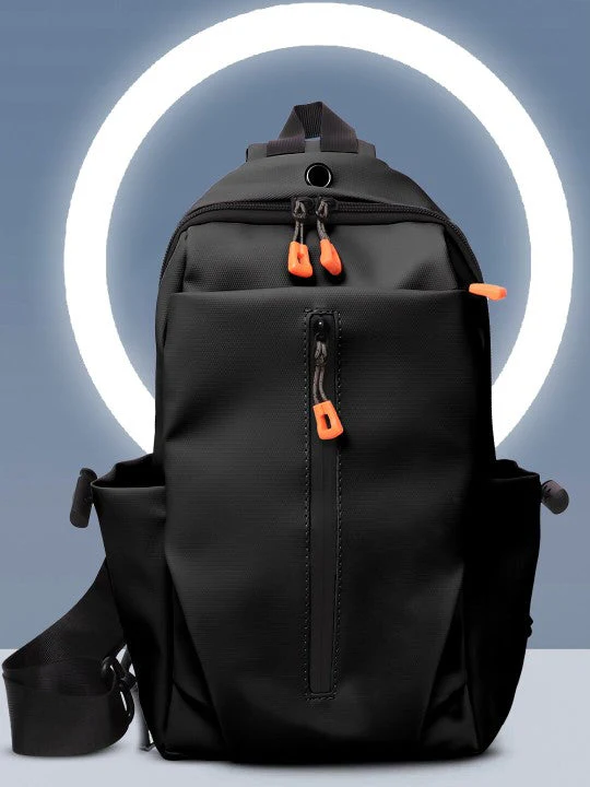 Unisex Textured Crossbody Chest Bag Backpack - Image 7
