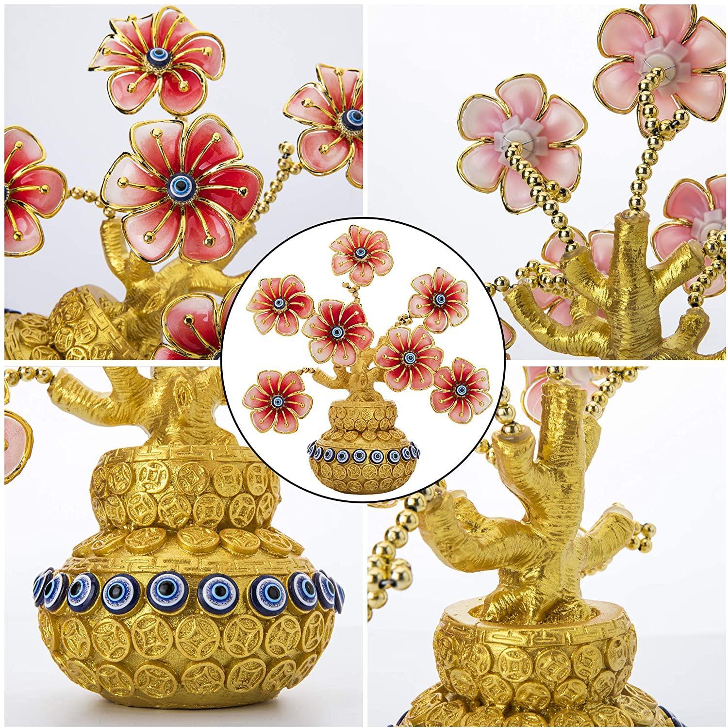 Turkish Lucky Evil Eye Feng Shui Tree – Handmade Home Decor - Image 4