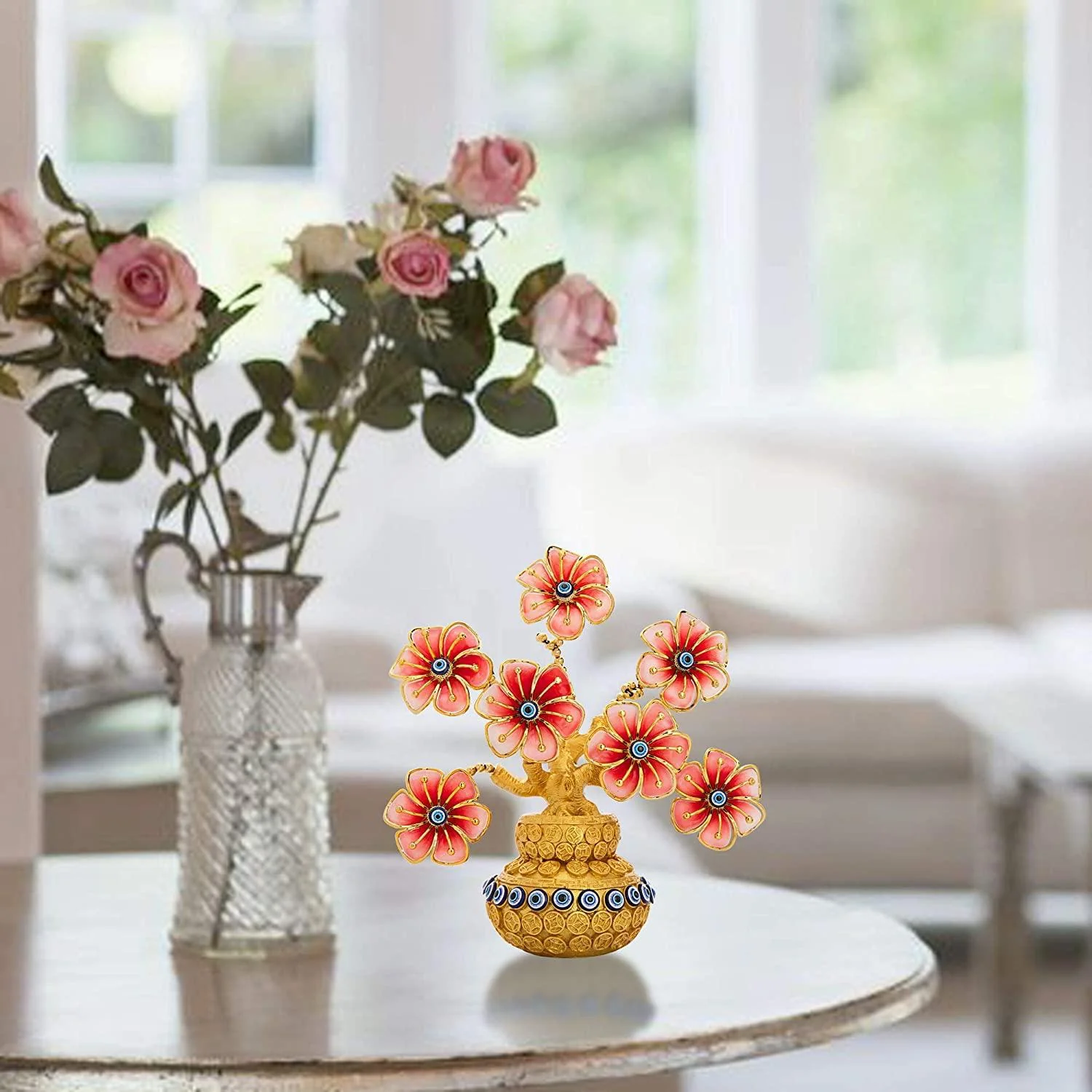 Turkish Lucky Evil Eye Feng Shui Tree – Handmade Home Decor - Image 6