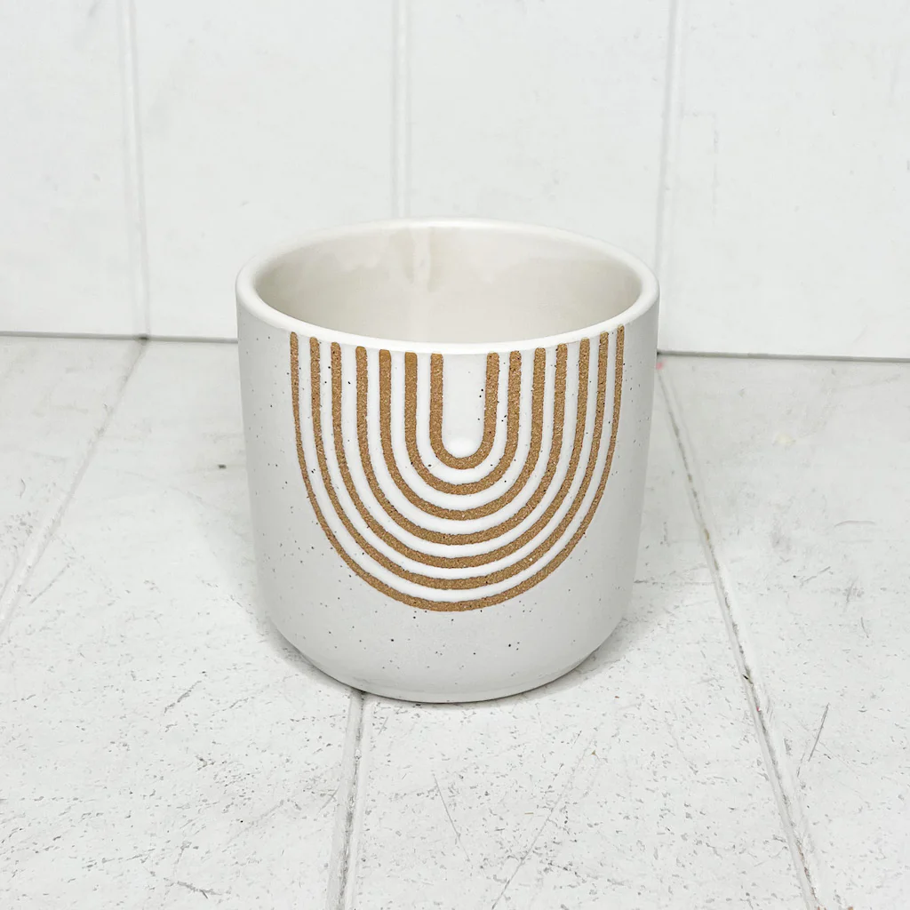Macy Speckled Arch Ceramic Pots - Image 3