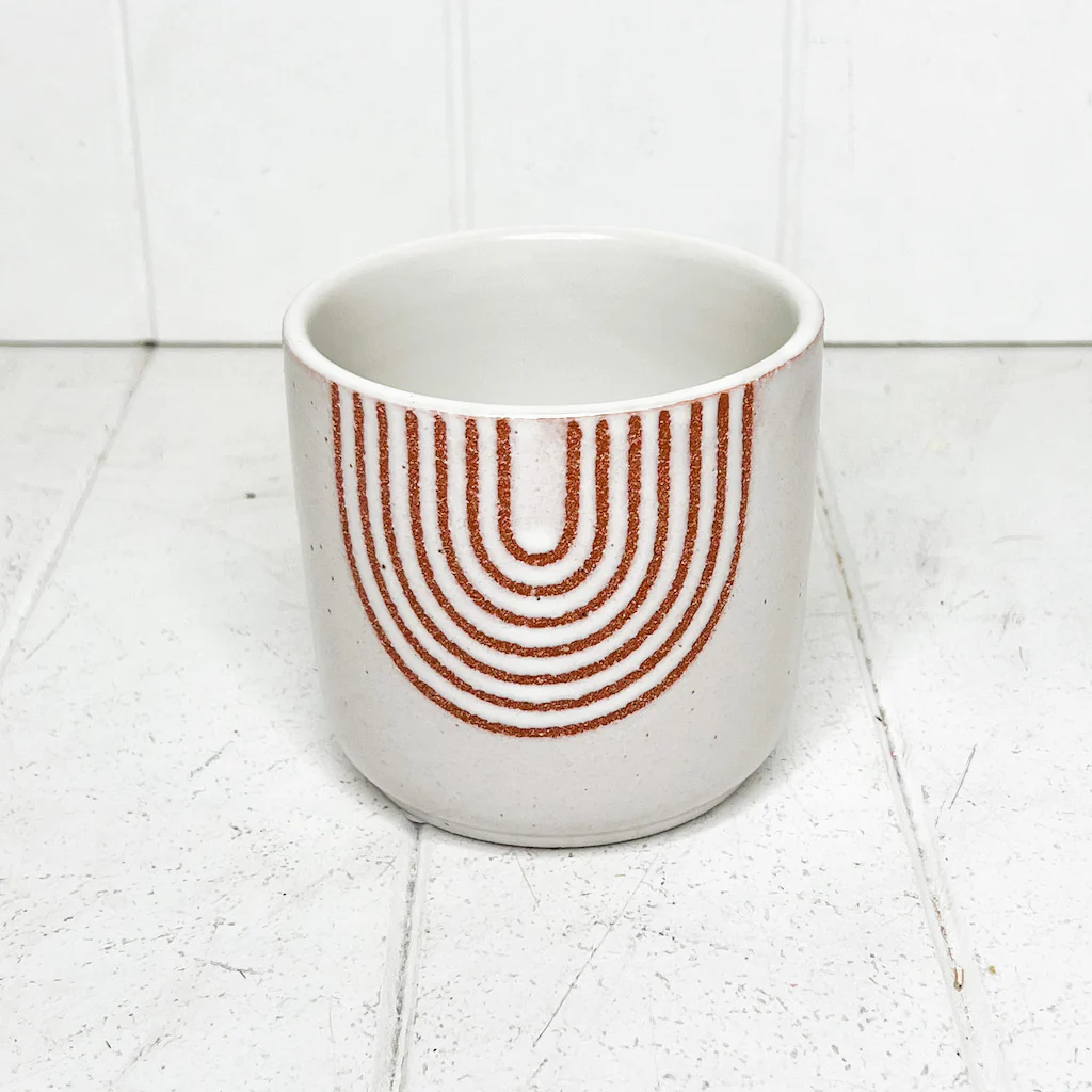 Macy Speckled Arch Ceramic Pots - Image 4