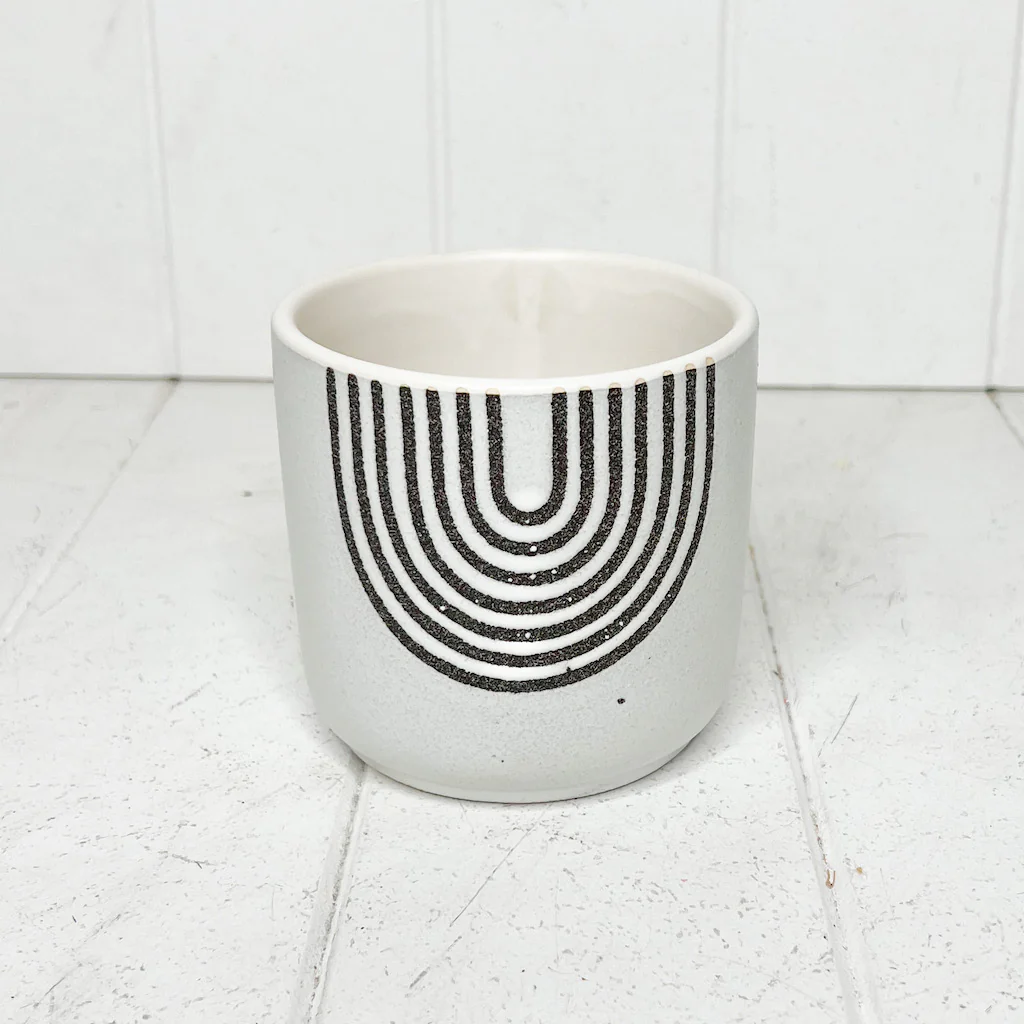 Macy Speckled Arch Ceramic Pots - Image 5