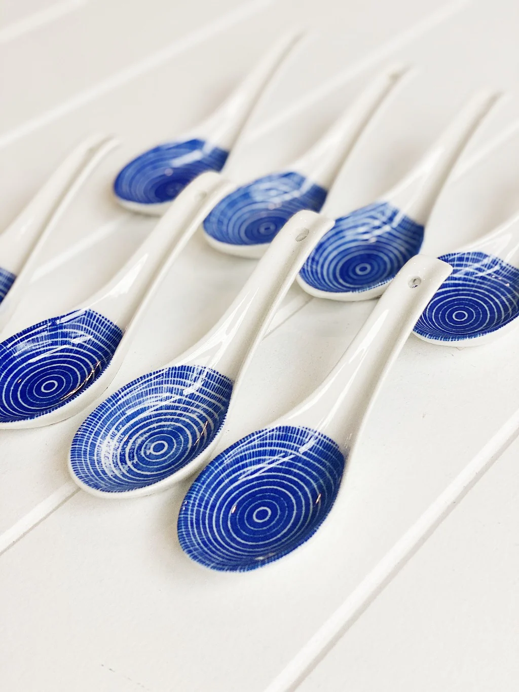 Moroccan Style Ceramic Spoon Set of 8 - Style A - Image 3