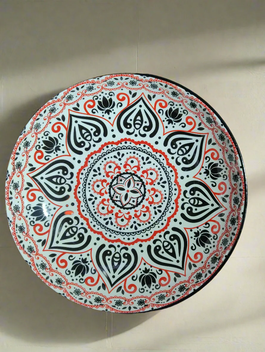 Moroccan Style Shallow Salad Bowl - 22.5 cm - Image 18