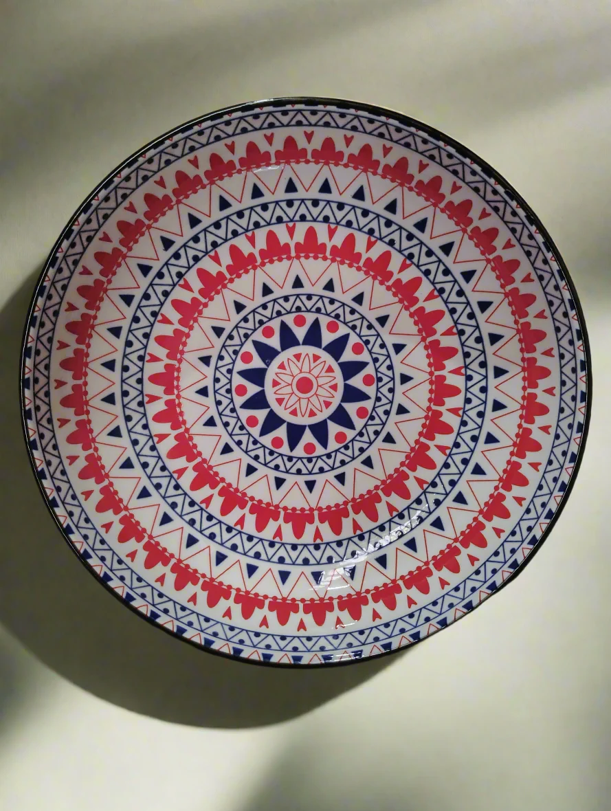 Moroccan Style Shallow Salad Bowl - 22.5 cm - Image 22