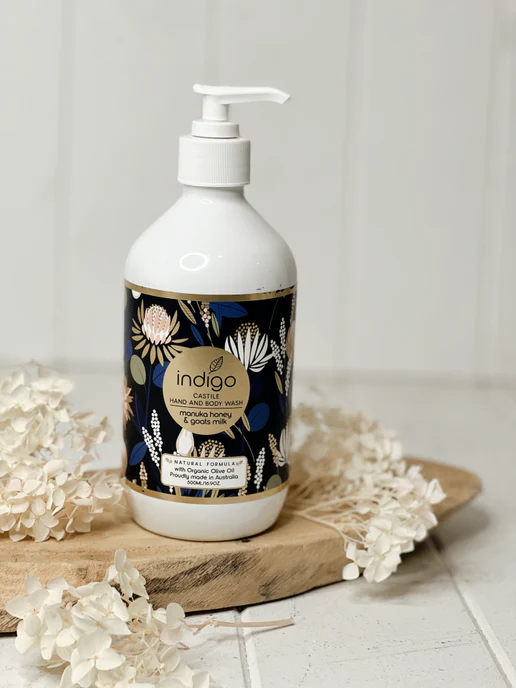 Organic Olive Oil Hand & Body Wash Manuka Honey & Goats Milk 500ml - Image 2