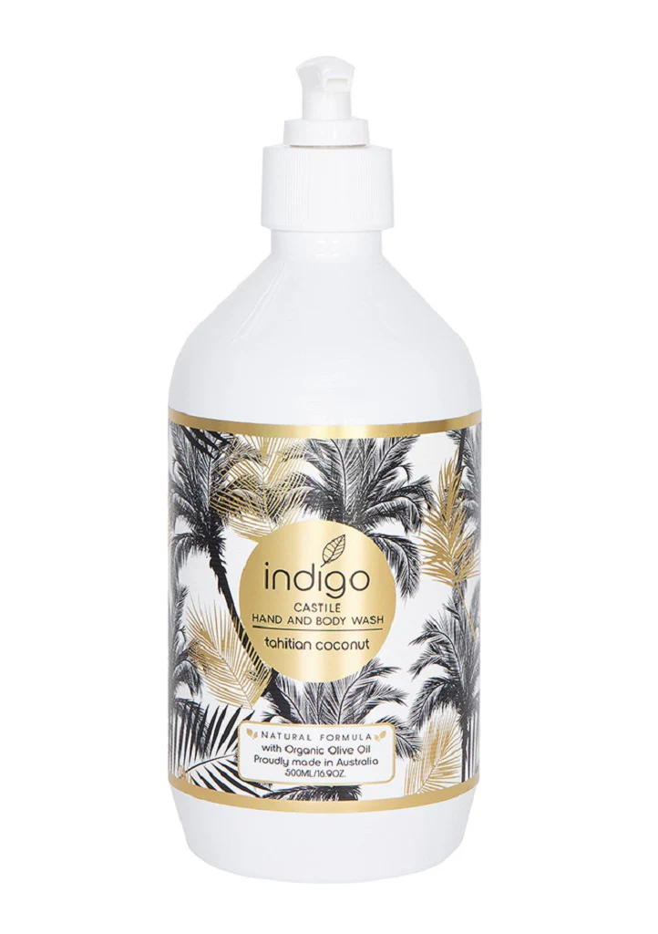 Organic Olive Oil Hand & Body Wash in Tahitian Coconut 500ml - Image 5