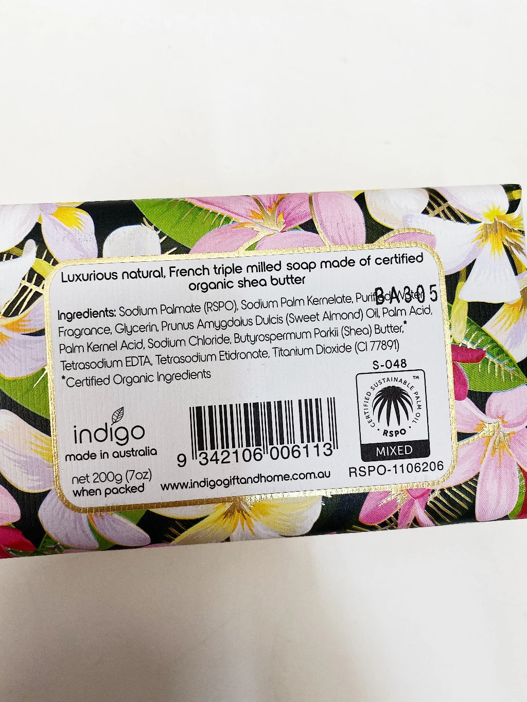 Natural Organic Shea Butter Body Soap Aloha Frangipani - Image 4