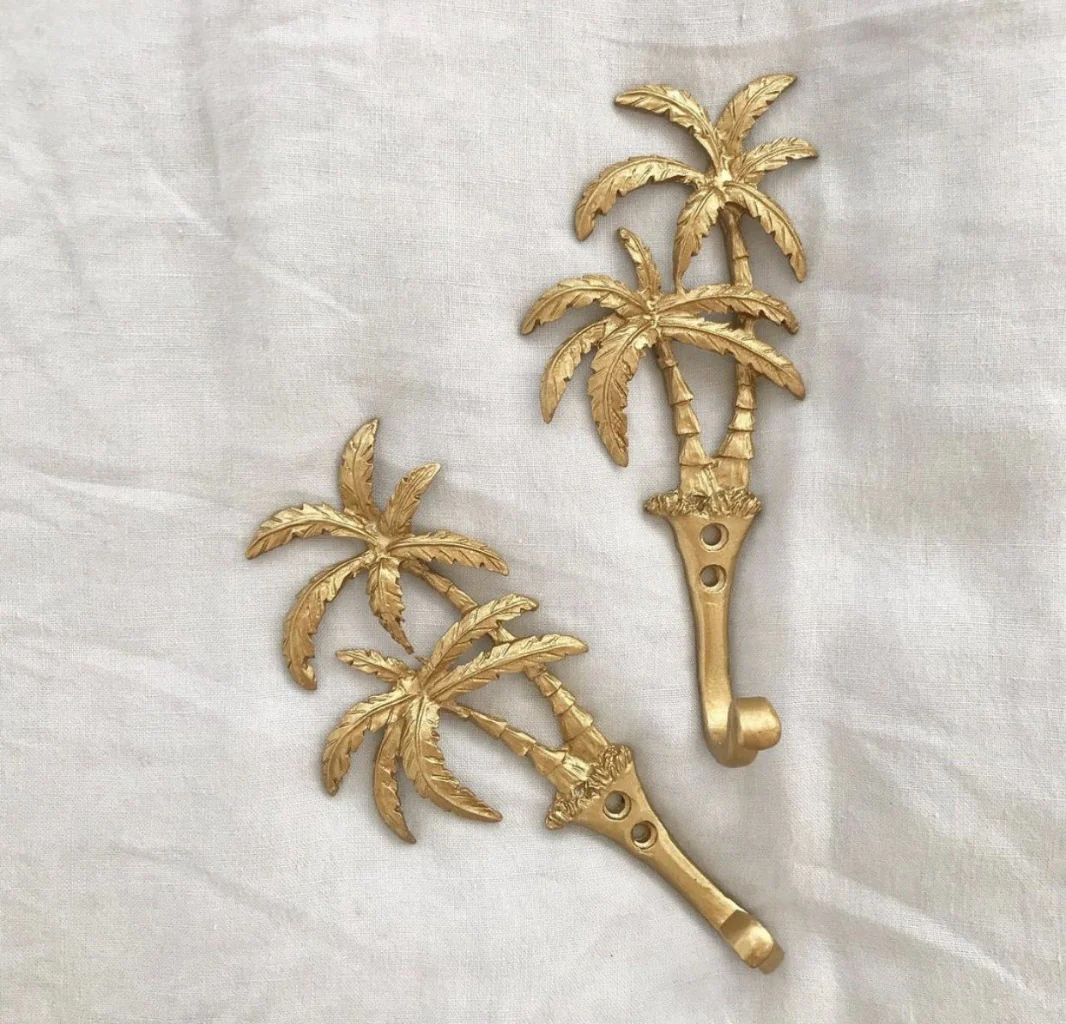 Palm Brass Wall Hook - Image 3