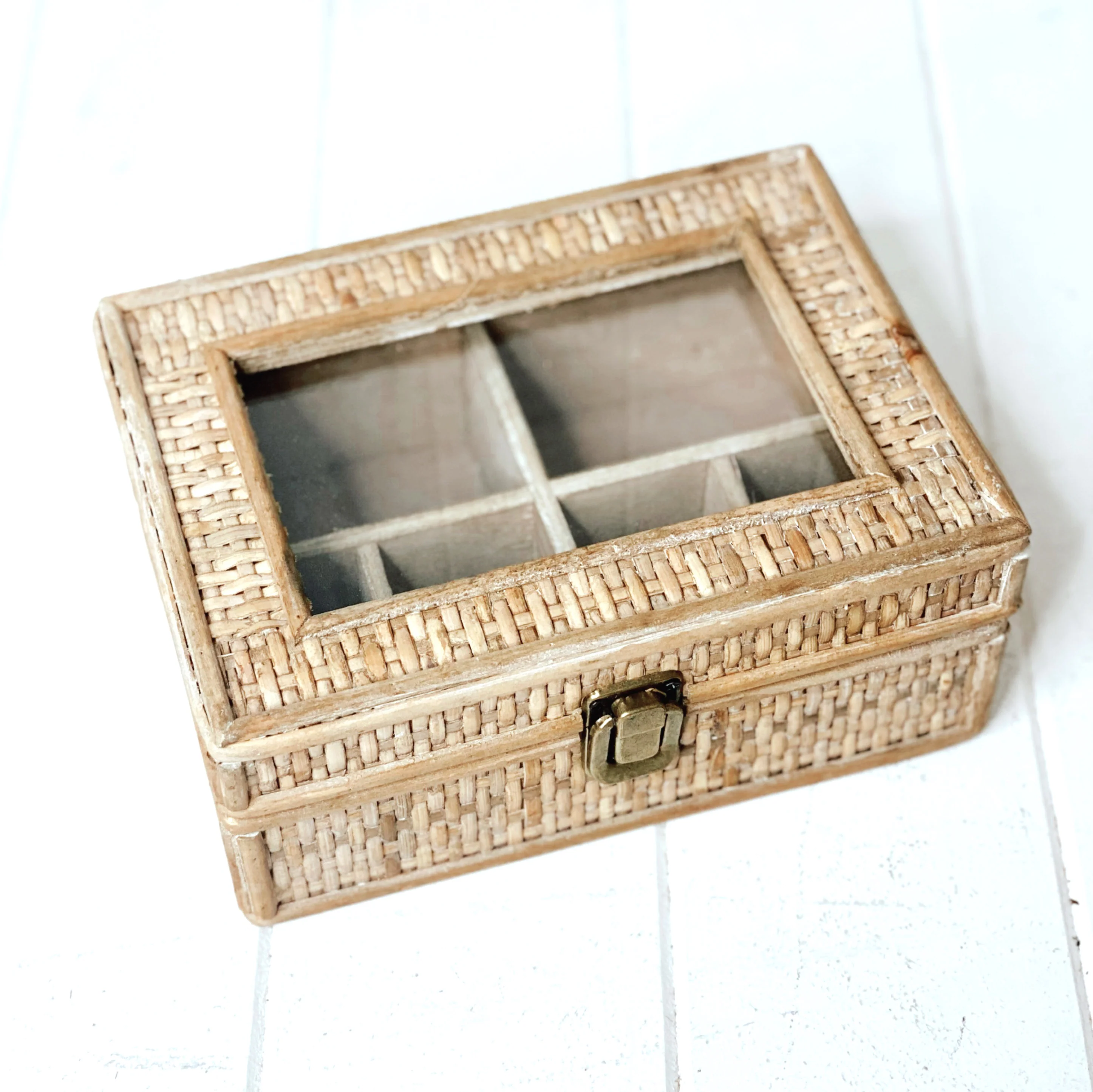Rattan Weave Jewellery Box - Small - Image 4