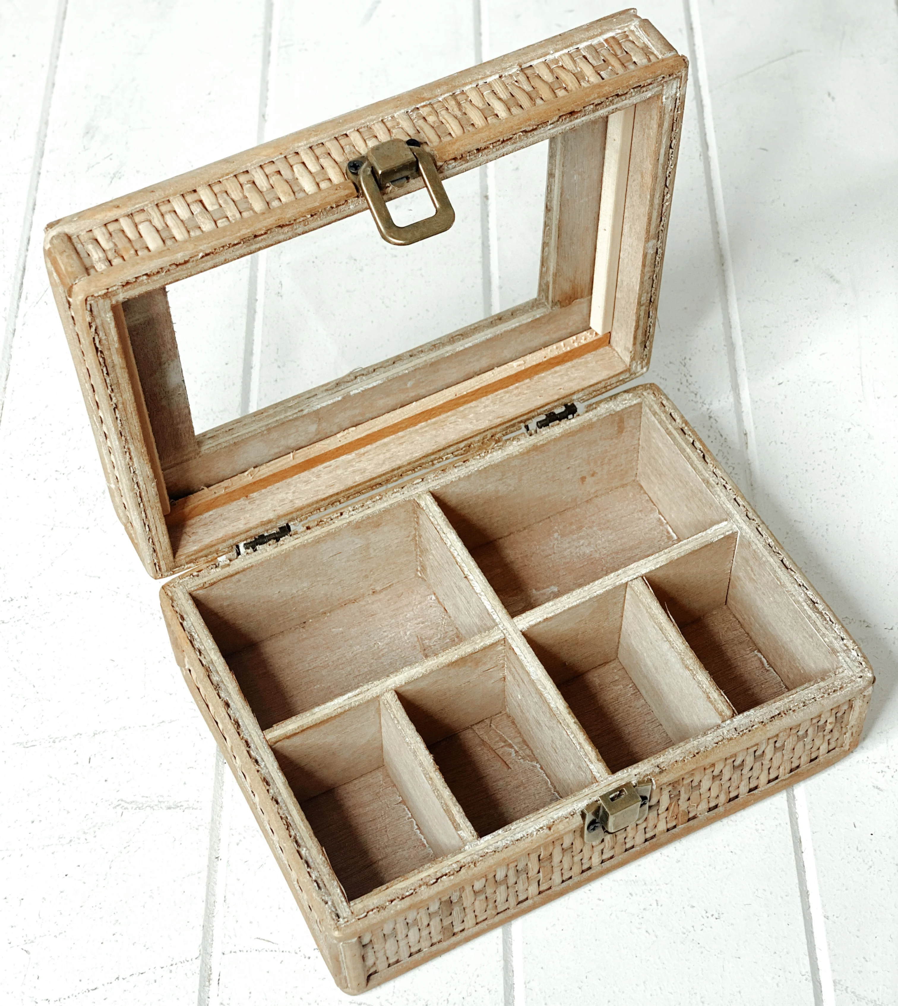 Rattan Weave Jewellery Box - Small - Image 5
