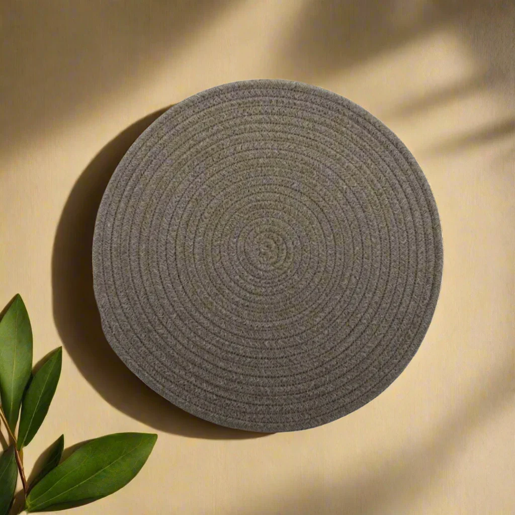 Salt & Pepper Set of 4 PAIGE Coasters  - Dust - Image 4