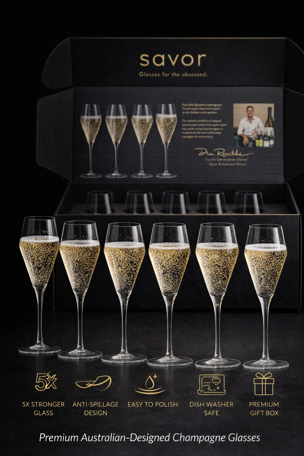 Savor Sparkling Glass Gift Box - Image 6