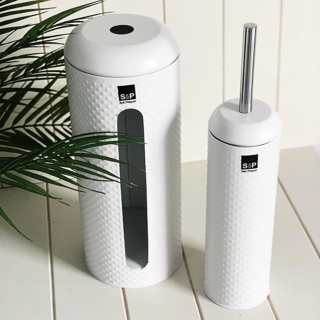 SPOT Toilet Brush & Roll Holder - White - Image 3