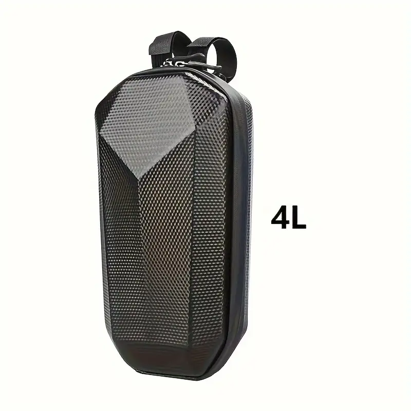 Universal EVA Fabric, Black Hard-Shell Handlebar Bag for Electric Scooters | Durable | Waterproof |Zipper Closure| - Image 3
