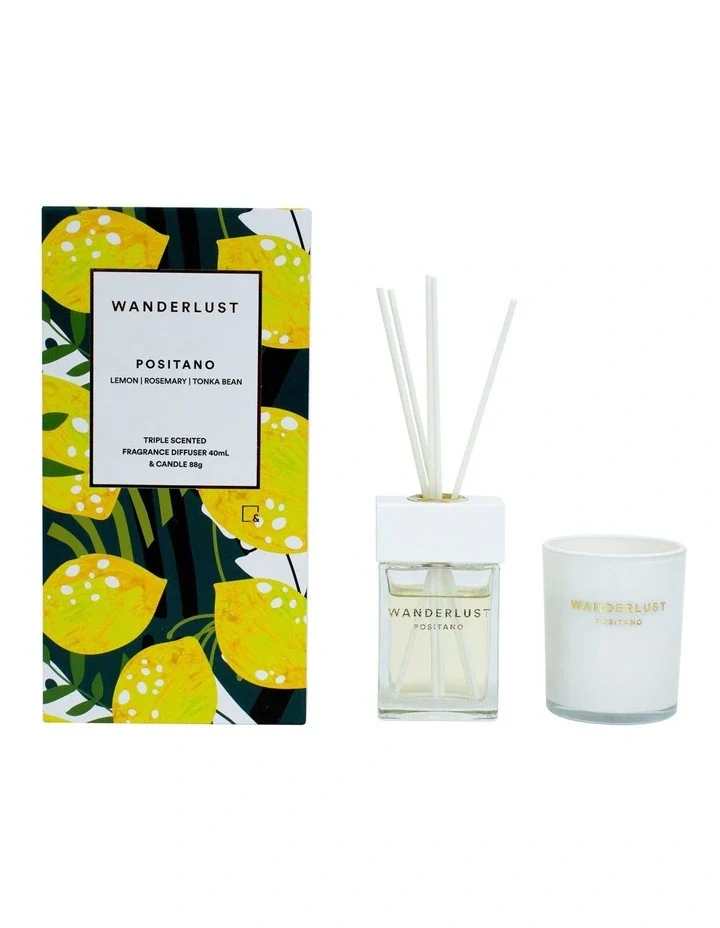 Wanderlust Diffuser & Candle Gift Pack- Positano - Image 2